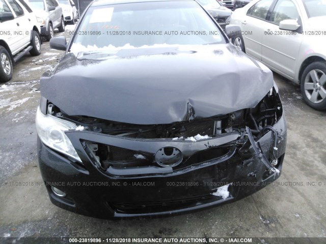 4T1BK3EK8AU114526 - 2010 TOYOTA CAMRY SE/LE/XLE BLACK photo 6