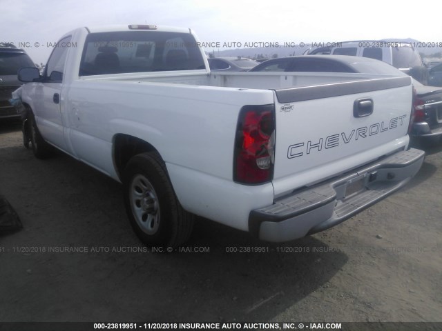 3GCEC14X47G229684 - 2007 CHEVROLET SILVERADO C1500 CLASSIC WHITE photo 3