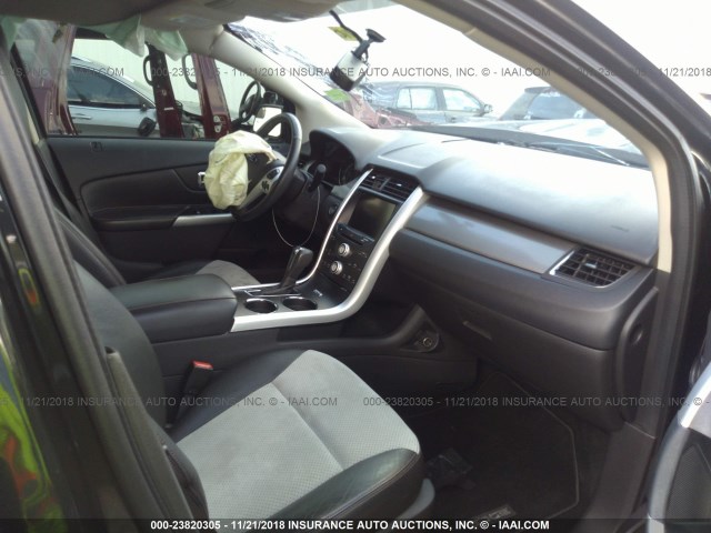 2FMDK3JC8DBB35197 - 2013 FORD EDGE SEL BLACK photo 5