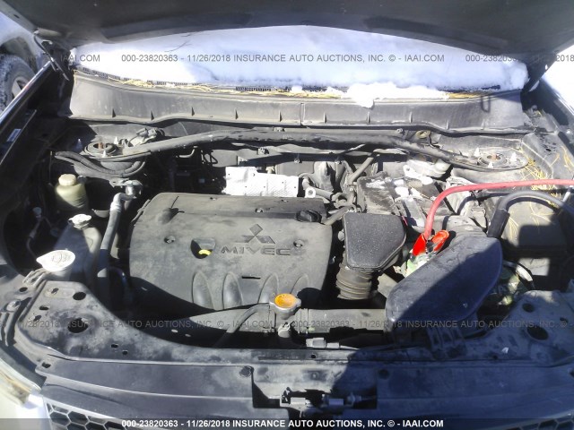 JA4LS21W49Z014802 - 2009 MITSUBISHI OUTLANDER ES BLACK photo 10