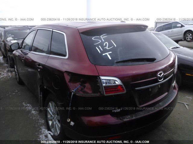 JM3TB3MA0A0206519 - 2010 MAZDA CX-9 BURGUNDY photo 3