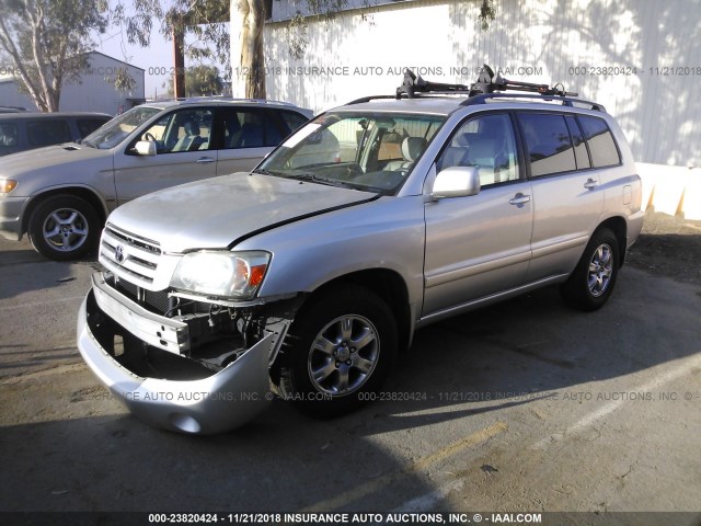 JTEDP21A260120421 - 2006 TOYOTA HIGHLANDER LIMITED SILVER photo 2