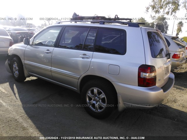 JTEDP21A260120421 - 2006 TOYOTA HIGHLANDER LIMITED SILVER photo 3