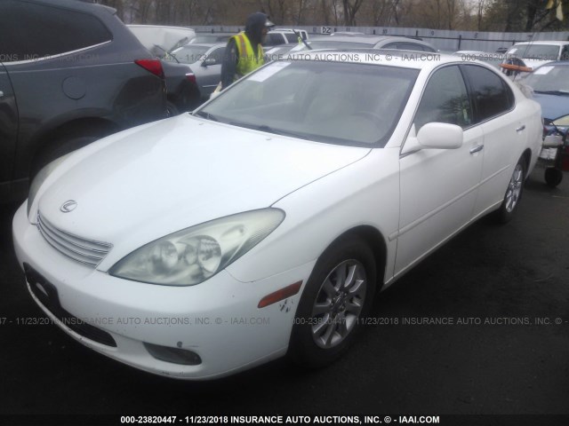 JTHBA30G745014084 - 2004 LEXUS ES 330 WHITE photo 2