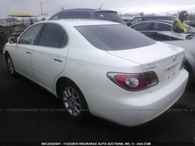 JTHBA30G745014084 - 2004 LEXUS ES 330 WHITE photo 3