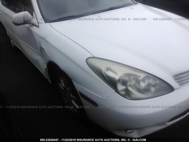 JTHBA30G745014084 - 2004 LEXUS ES 330 WHITE photo 6