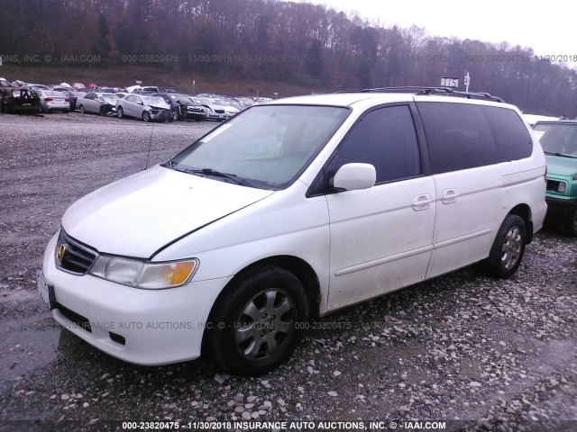 5FNRL18033B008205 - 2003 HONDA ODYSSEY EXL WHITE photo 2