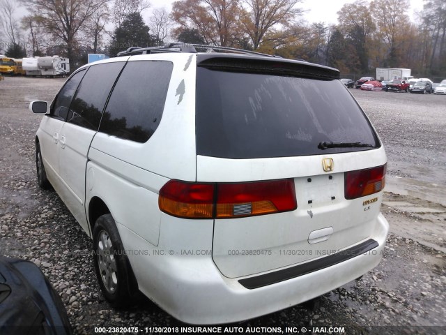 5FNRL18033B008205 - 2003 HONDA ODYSSEY EXL WHITE photo 3