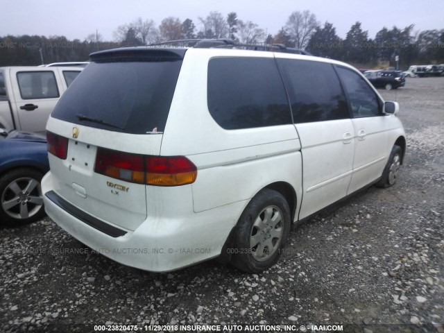 5FNRL18033B008205 - 2003 HONDA ODYSSEY EXL WHITE photo 4