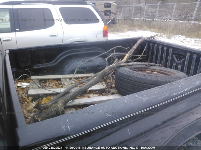 1D7FL16X03S210432 - 2003 DODGE DAKOTA SXT BLACK photo 8