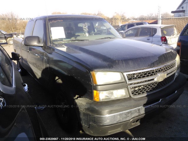 1GCEC19V26Z127614 - 2006 CHEVROLET SILVERADO C1500 BLACK photo 1