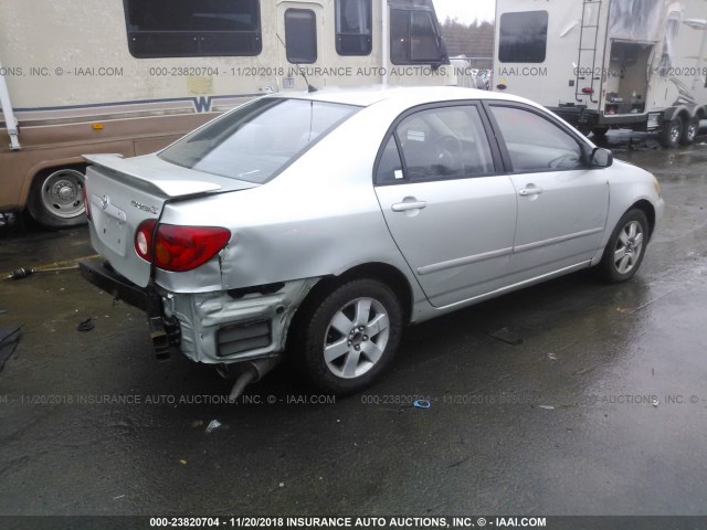 2T1BR32E03C147163 - 2003 TOYOTA COROLLA CE/LE/S SILVER photo 4