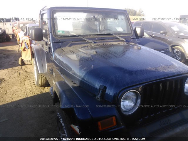 1J4FA39S05P363601 - 2005 JEEP WRANGLER X BLUE photo 1