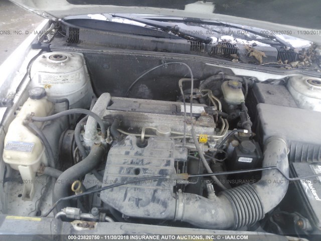 1G2NE52F94M511229 - 2004 PONTIAC GRAND AM SE WHITE photo 10