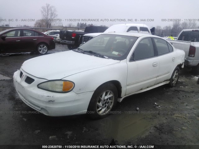 1G2NE52F94M511229 - 2004 PONTIAC GRAND AM SE WHITE photo 2