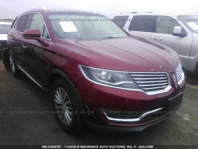 2LMPJ6KR8HBL41375 - 2017 LINCOLN MKX SELECT RED photo 1