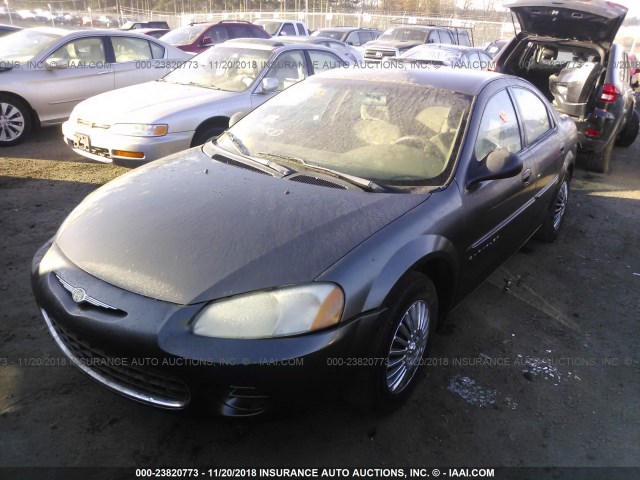 1C3EL46U11N582021 - 2001 CHRYSLER SEBRING LX GRAY photo 2