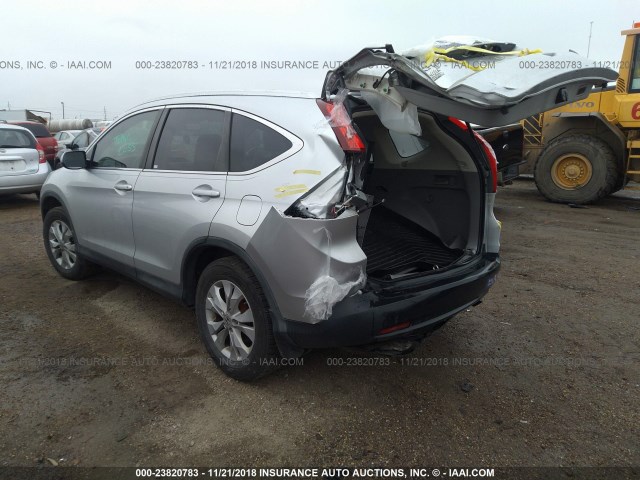 2HKRM3H75DH516054 - 2013 HONDA CR-V EXL SILVER photo 3