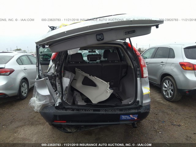 2HKRM3H75DH516054 - 2013 HONDA CR-V EXL SILVER photo 6