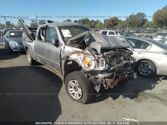 5TBDT44106S508583 - 2006 TOYOTA TUNDRA DOUBLE CAB SR5 SILVER photo 1