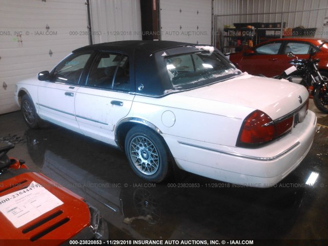 2MEFM74W8XX649870 - 1999 MERCURY GRAND MARQUIS GS WHITE photo 3