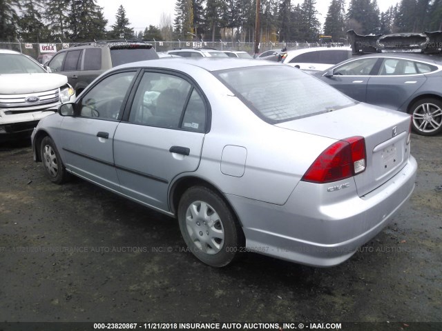 2HGES16344H537058 - 2004 HONDA CIVIC DX VP 银色 照片 3