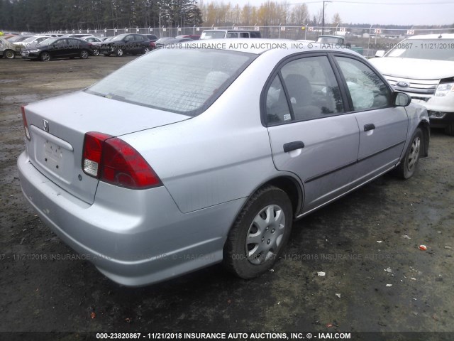 2HGES16344H537058 - 2004 HONDA CIVIC DX VP 银色 照片 4