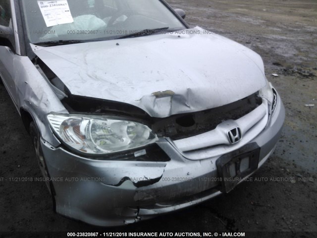 2HGES16344H537058 - 2004 HONDA CIVIC DX VP 银色 照片 6