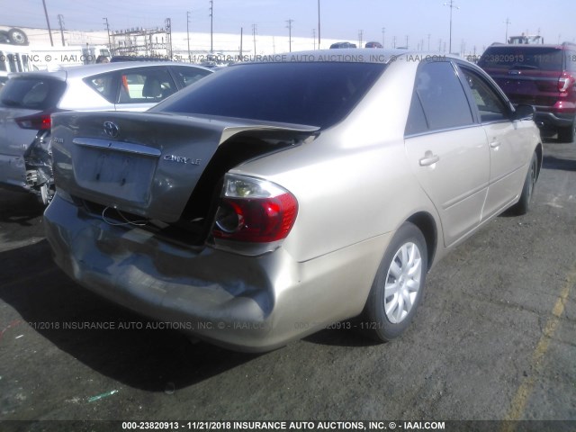 4T1BE32K06U694874 - 2006 TOYOTA CAMRY LE/XLE/SE GOLD photo 4