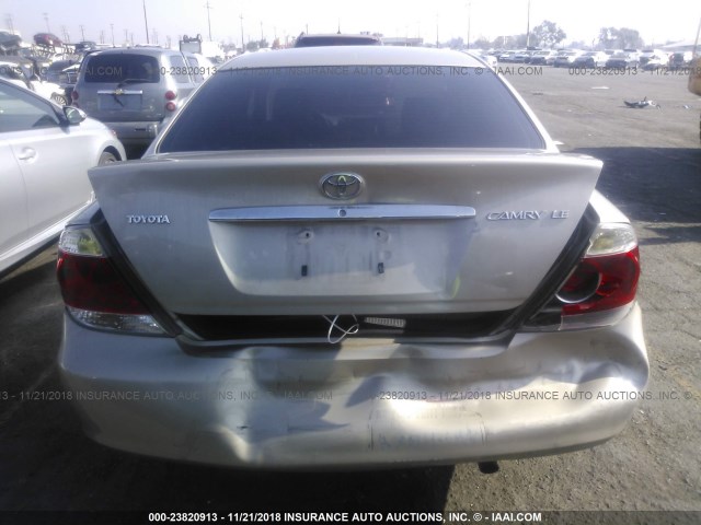 4T1BE32K06U694874 - 2006 TOYOTA CAMRY LE/XLE/SE GOLD photo 6