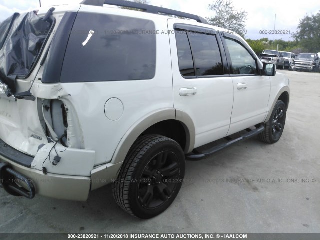 1FMEU84819UA06948 - 2009 FORD EXPLORER EDDIE BAUER WHITE photo 4