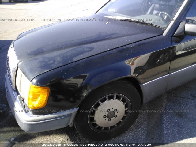 WDBEA30D4MB428556 - 1991 MERCEDES-BENZ 300 E BLACK photo 6