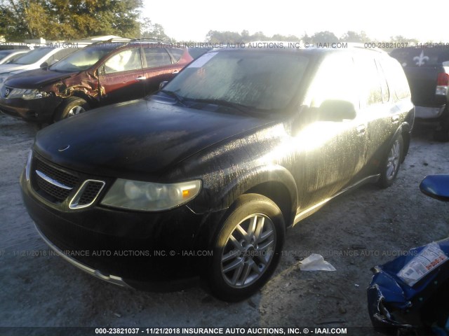 5S3ET13S372803247 - 2007 SAAB 9-7X 4.2I BLACK photo 2