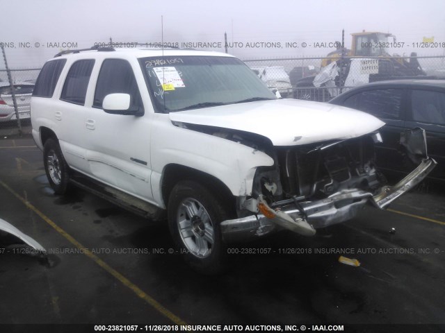 1GNEK13T81J149691 - 2001 CHEVROLET TAHOE K1500 WHITE photo 1