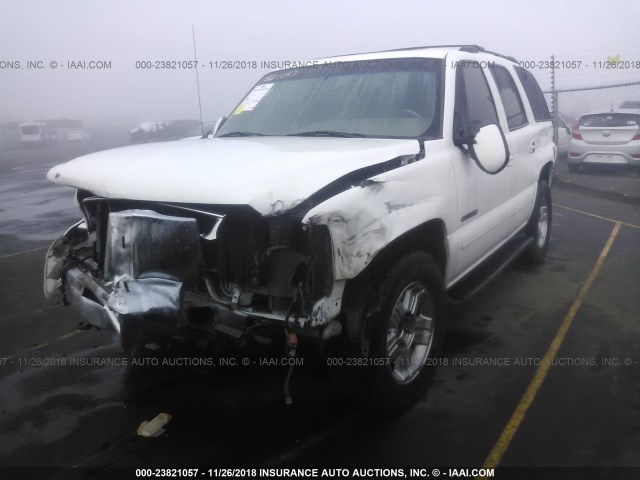 1GNEK13T81J149691 - 2001 CHEVROLET TAHOE K1500 WHITE photo 2