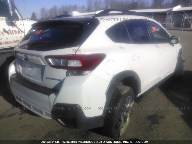 JF2GTADC1JH219540 - 2018 SUBARU CROSSTREK PREMIUM WHITE photo 4