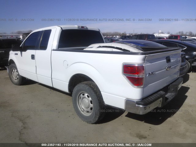 1FTFX1CF5CKD25859 - 2012 FORD F150 SUPER CAB WHITE photo 3