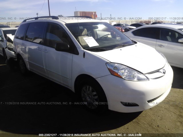 5TDZA23C46S485142 - 2006 TOYOTA SIENNA CE/LE WHITE photo 1