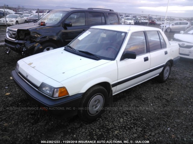 JHMEC4637HS020086 - 1987 HONDA CIVIC 1.5 WHITE photo 2