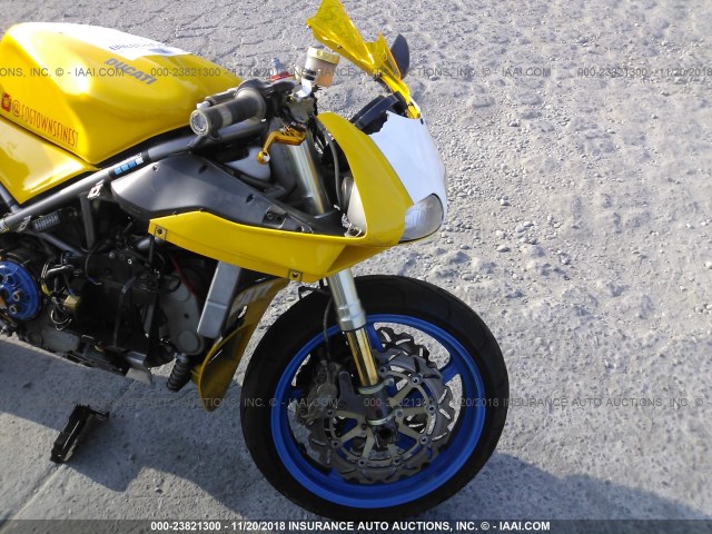 ZDM1SB5T81B011643 - 2001 DUCATI 996 S YELLOW photo 5