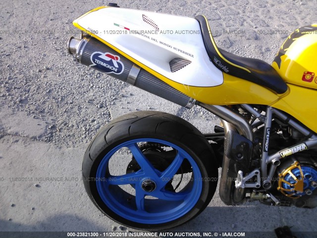 ZDM1SB5T81B011643 - 2001 DUCATI 996 S YELLOW photo 6