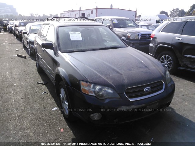 4S4BP62C757358544 - 2005 SUBARU LEGACY OUTBACK 2.5I LIMITED BLACK photo 1