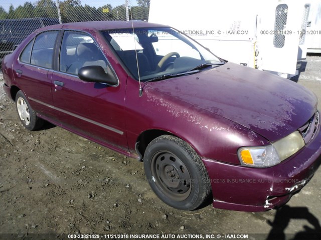 1N4AB41D7WC721582 - 1998 NISSAN SENTRA E/XE/GXE/GLE RED photo 1