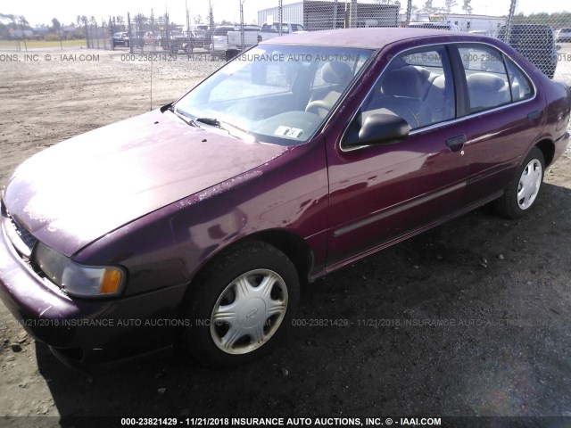 1N4AB41D7WC721582 - 1998 NISSAN SENTRA E/XE/GXE/GLE RED photo 2