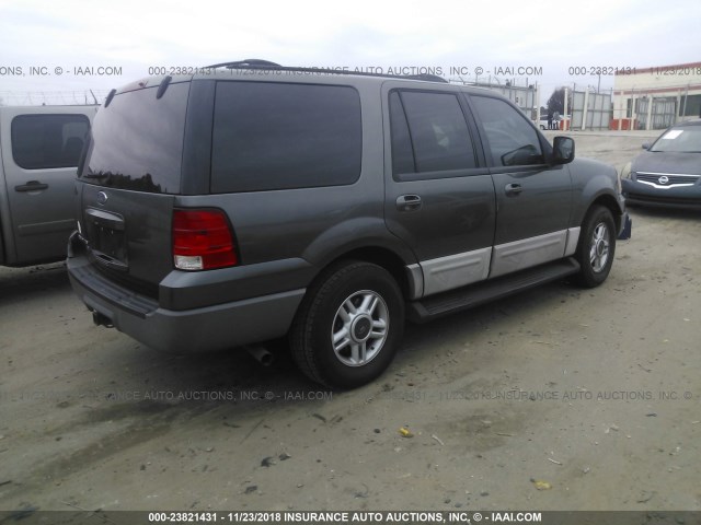 1FMFU16L13LB20703 - 2003 FORD EXPEDITION XLT GRAY photo 4