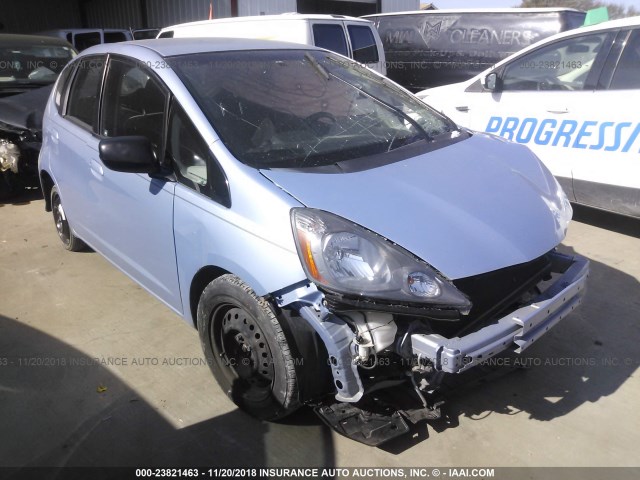 JHMGE88249S014827 - 2009 HONDA FIT BLUE photo 1