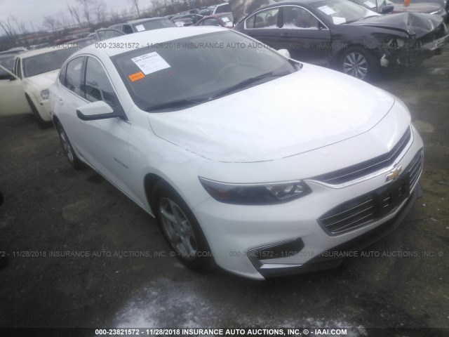 1G1ZB5ST5HF114616 - 2017 CHEVROLET MALIBU LS WHITE photo 1