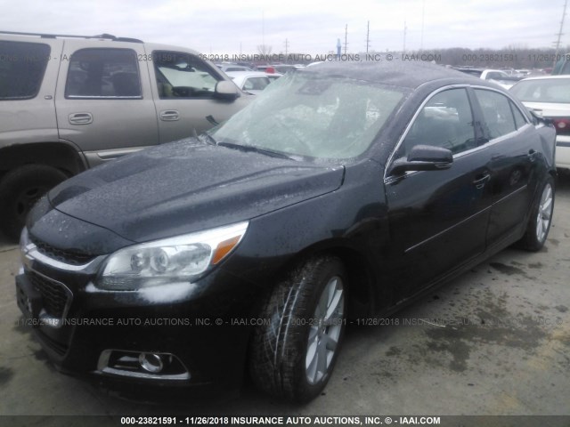 1G11E5SL4EF146828 - 2014 CHEVROLET MALIBU 2LT BLACK photo 2