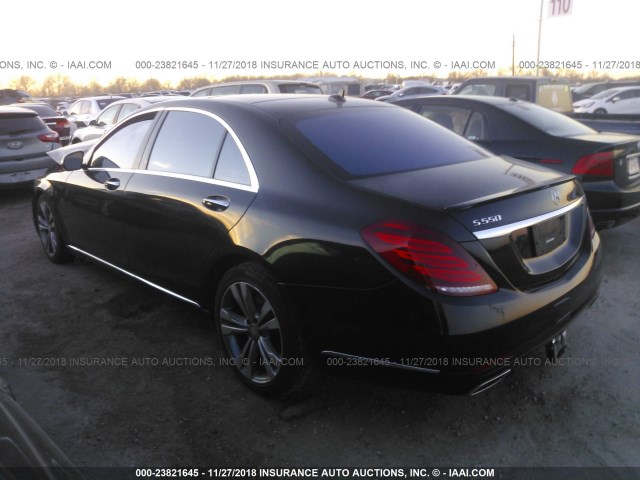 WDDUG8CB0FA194918 - 2015 MERCEDES-BENZ S 550 BLACK photo 3