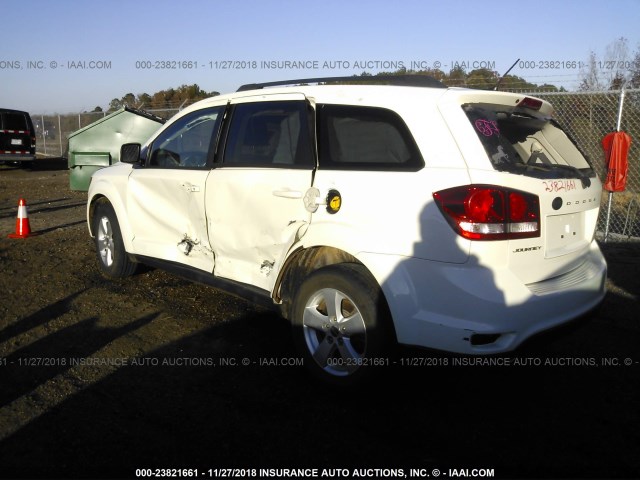 3C4PDCBG6CT349380 - 2012 DODGE JOURNEY SXT WHITE photo 3